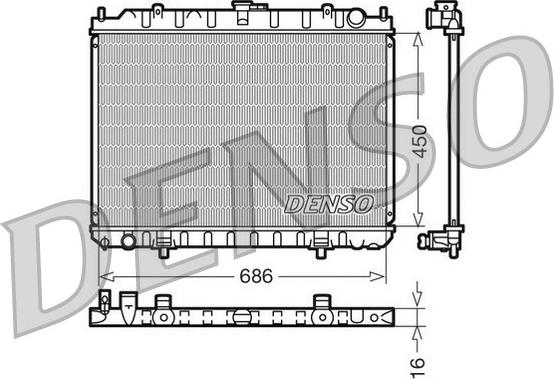 Denso DRM46023 - Hladnjak, hladjenje motora www.molydon.hr