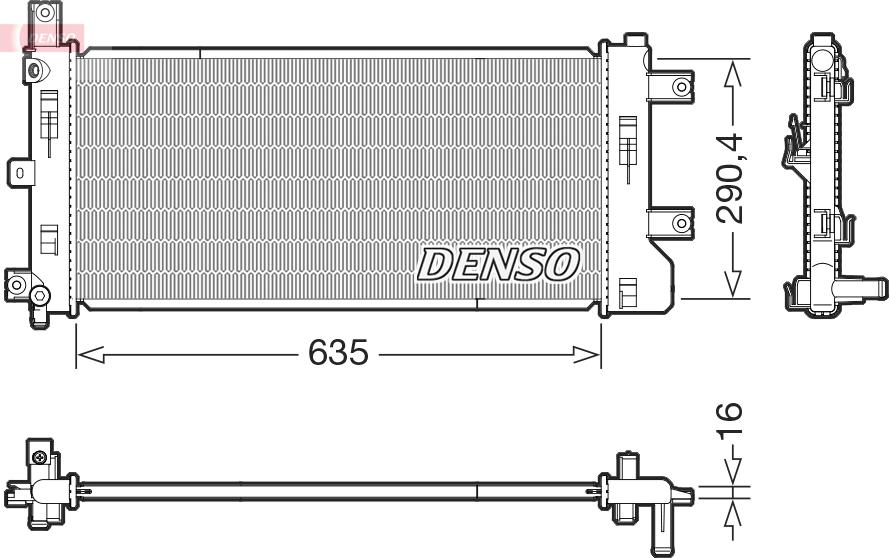 Denso DRM46105 - Hladnjak, hladjenje motora www.molydon.hr