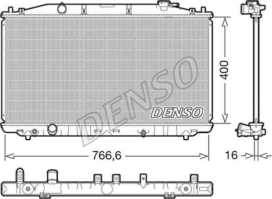 Denso DRM40051 - Hladnjak, hladjenje motora www.molydon.hr