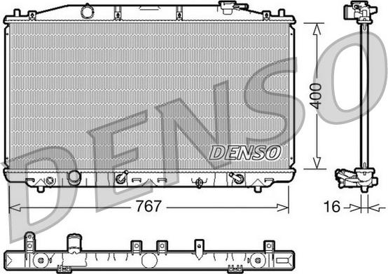 Denso DRM40025 - Hladnjak, hladjenje motora www.molydon.hr