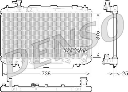 Denso DRM50065 - Hladnjak, hladjenje motora www.molydon.hr