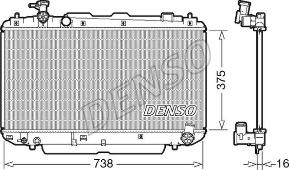 Denso DRM50083 - Hladnjak, hladjenje motora www.molydon.hr