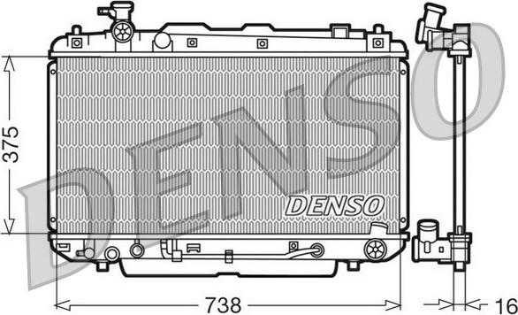 Denso DRM50022 - Hladnjak, hladjenje motora www.molydon.hr