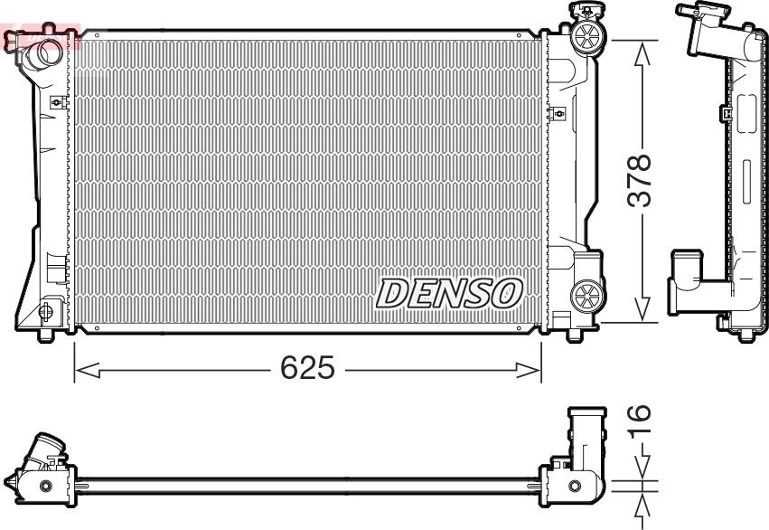 Denso DRM50118 - Hladnjak, hladjenje motora www.molydon.hr