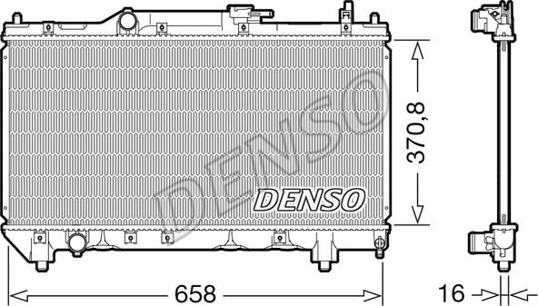 Denso DRM50117 - Hladnjak, hladjenje motora www.molydon.hr