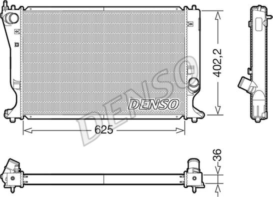 Denso DRM50132 - Hladnjak, hladjenje motora www.molydon.hr