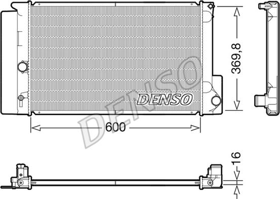 Denso DRM50126 - Hladnjak, hladjenje motora www.molydon.hr