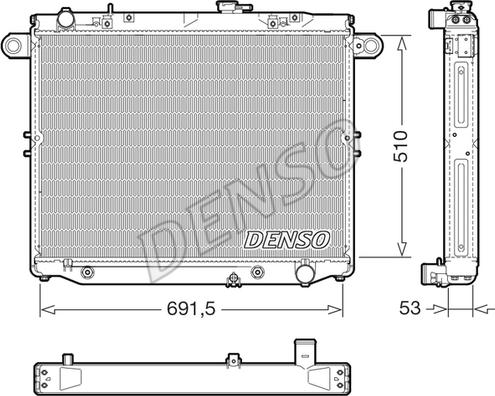 Denso DRM51015 - Hladnjak, hladjenje motora www.molydon.hr