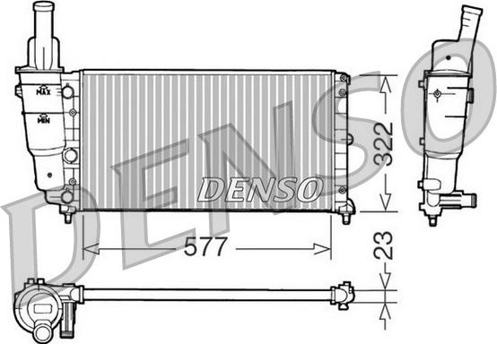 Denso DRM09096 - Hladnjak, hladjenje motora www.molydon.hr