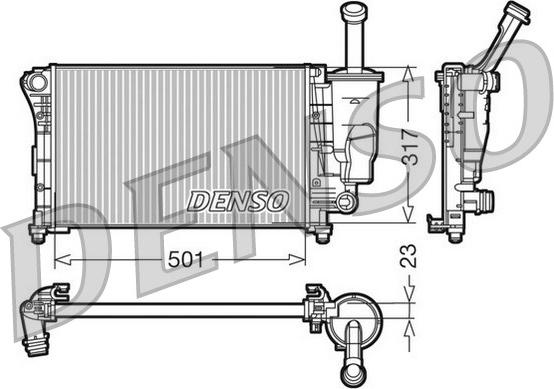 Denso DRM09086 - Hladnjak, hladjenje motora www.molydon.hr