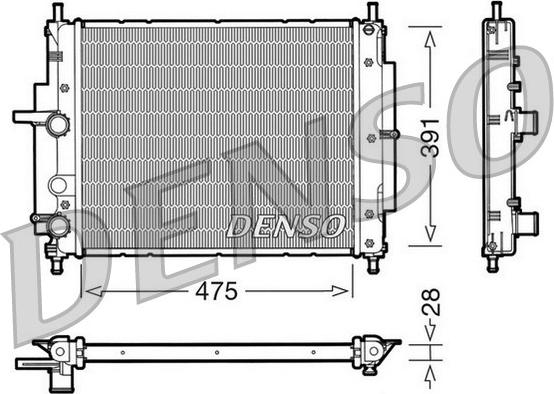 Denso DRM09036 - Hladnjak, hladjenje motora www.molydon.hr