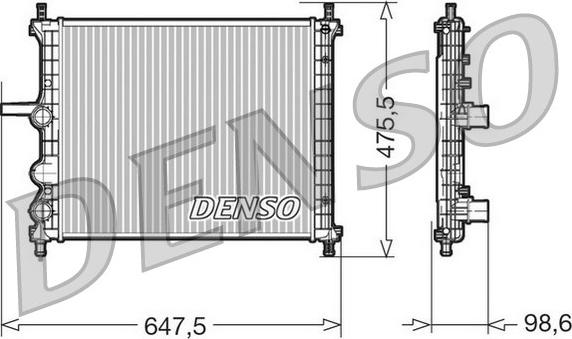 Denso DRM09038 - Hladnjak, hladjenje motora www.molydon.hr