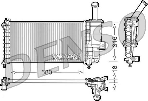 Denso DRM09100 - Hladnjak, hladjenje motora www.molydon.hr