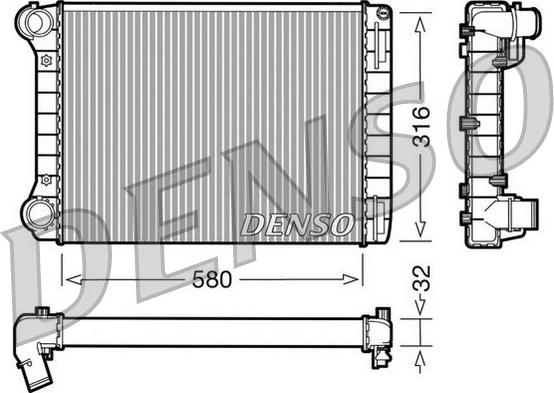 Denso DRM09101 - Hladnjak, hladjenje motora www.molydon.hr