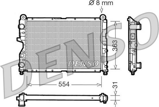 Denso DRM09130 - Hladnjak, hladjenje motora www.molydon.hr