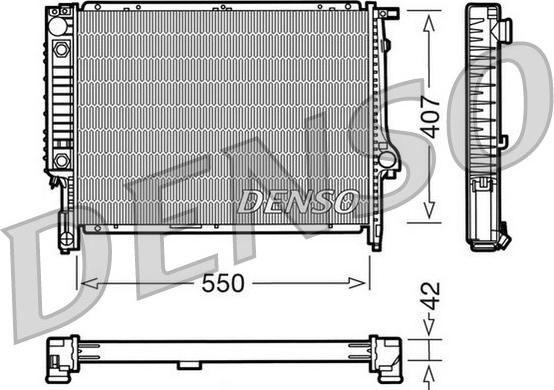 Denso DRM05040 - Hladnjak, hladjenje motora www.molydon.hr