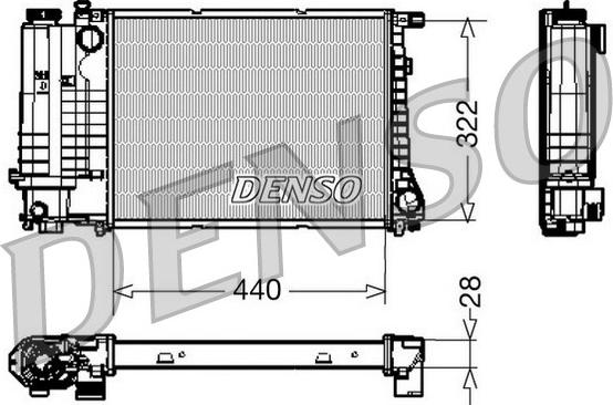 Denso DRM05042 - Hladnjak, hladjenje motora www.molydon.hr