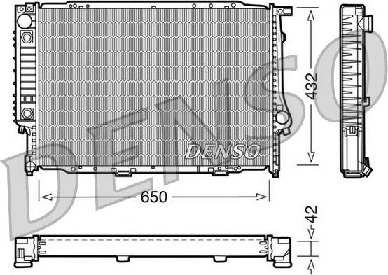 Denso DRM05054 - Hladnjak, hladjenje motora www.molydon.hr