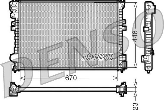 Denso DRM07055 - Hladnjak, hladjenje motora www.molydon.hr