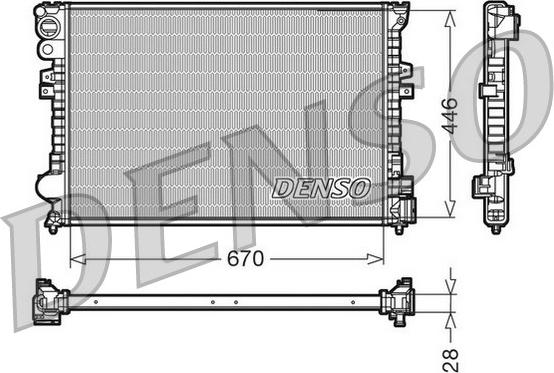 Denso DRM07050 - Hladnjak, hladjenje motora www.molydon.hr