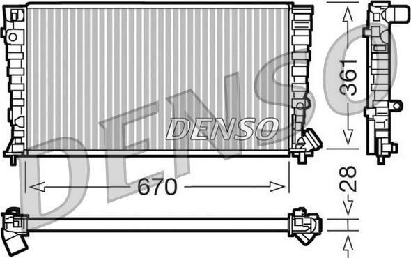 Denso DRM07030 - Hladnjak, hladjenje motora www.molydon.hr