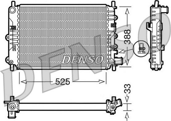 Denso DRM10025 - Hladnjak, hladjenje motora www.molydon.hr
