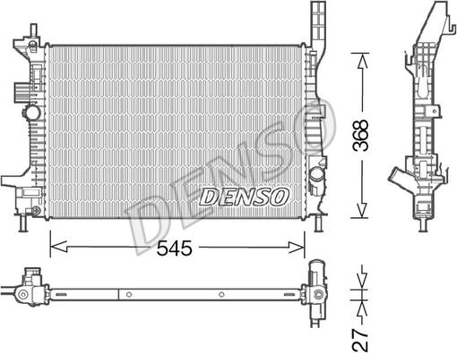 Denso DRM10028 - Hladnjak, hladjenje motora www.molydon.hr