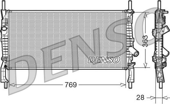 Denso DRM10106 - Hladnjak, hladjenje motora www.molydon.hr