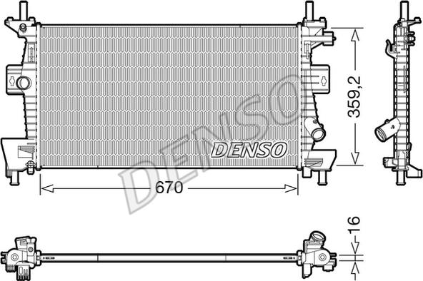 Denso DRM10114 - Hladnjak, hladjenje motora www.molydon.hr