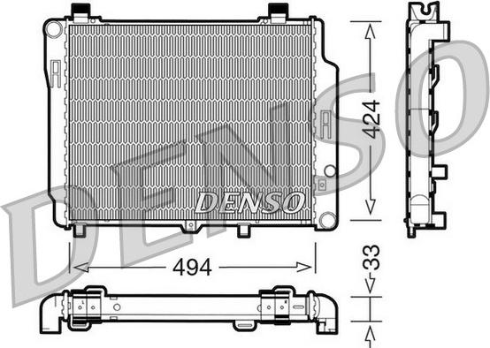 Denso DRM17074 - Hladnjak, hladjenje motora www.molydon.hr