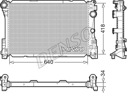 Denso DRM17115 - Hladnjak, hladjenje motora www.molydon.hr