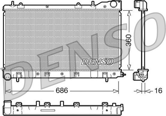 Denso DRM36004 - Hladnjak, hladjenje motora www.molydon.hr