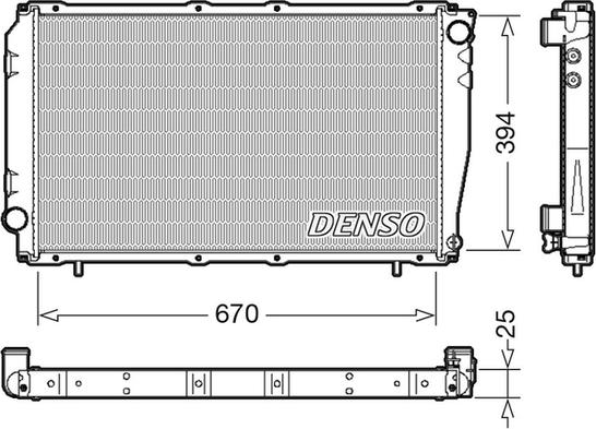 Denso DRM36016 - Hladnjak, hladjenje motora www.molydon.hr