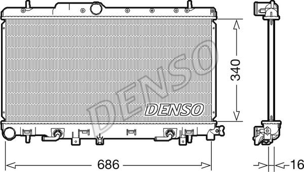 Denso DRM36018 - Hladnjak, hladjenje motora www.molydon.hr