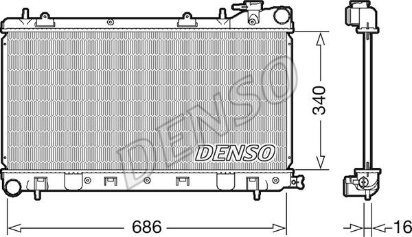 Denso DRM36017 - Hladnjak, hladjenje motora www.molydon.hr