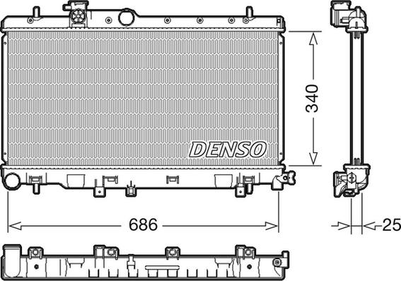 Denso DRM36020 - Hladnjak, hladjenje motora www.molydon.hr