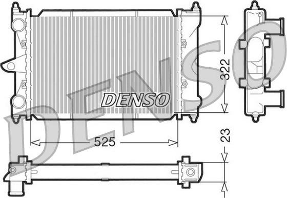 Denso DRM32034 - Hladnjak, hladjenje motora www.molydon.hr