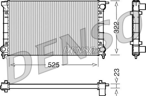 Denso DRM32024 - Hladnjak, hladjenje motora www.molydon.hr