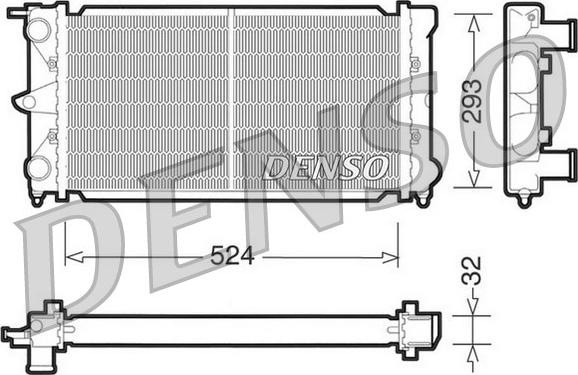 Denso DRM32020 - Hladnjak, hladjenje motora www.molydon.hr