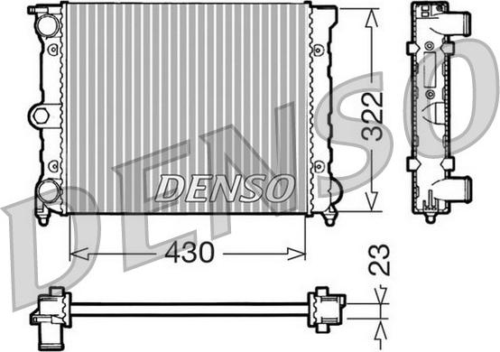 Denso DRM32022 - Hladnjak, hladjenje motora www.molydon.hr