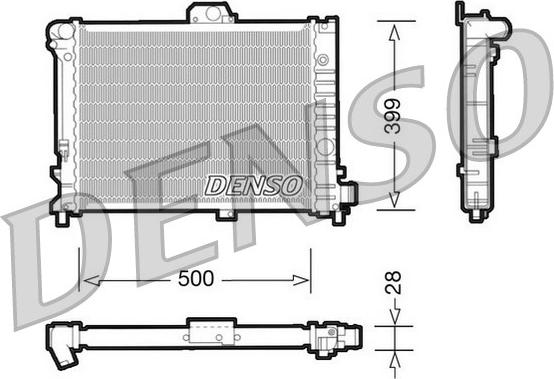 Denso DRM25005 - Hladnjak, hladjenje motora www.molydon.hr