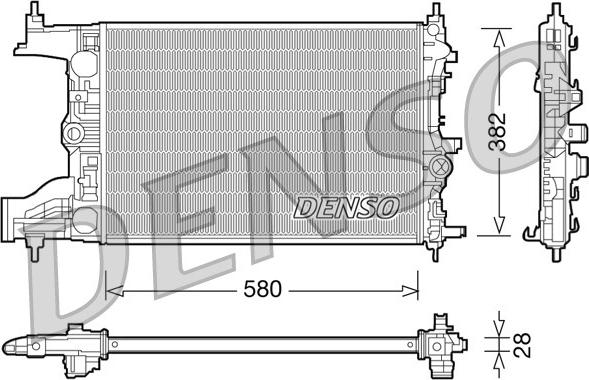 Denso DRM20096 - Hladnjak, hladjenje motora www.molydon.hr