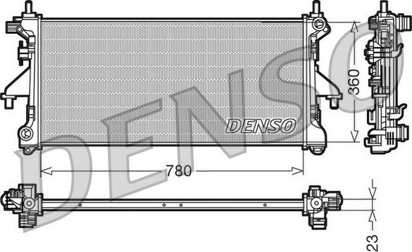 Denso DRM21100 - Hladnjak, hladjenje motora www.molydon.hr