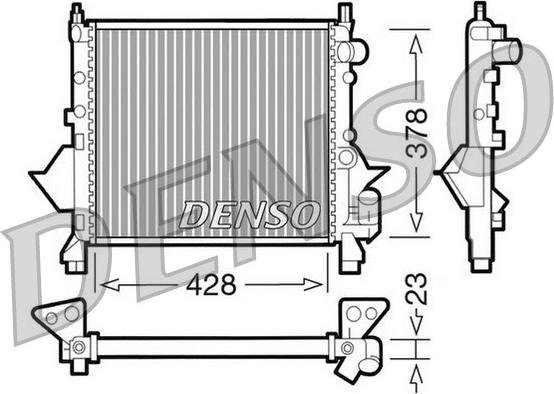 Denso DRM23080 - Hladnjak, hladjenje motora www.molydon.hr