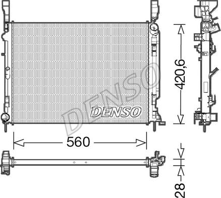 Denso DRM23036 - Hladnjak, hladjenje motora www.molydon.hr