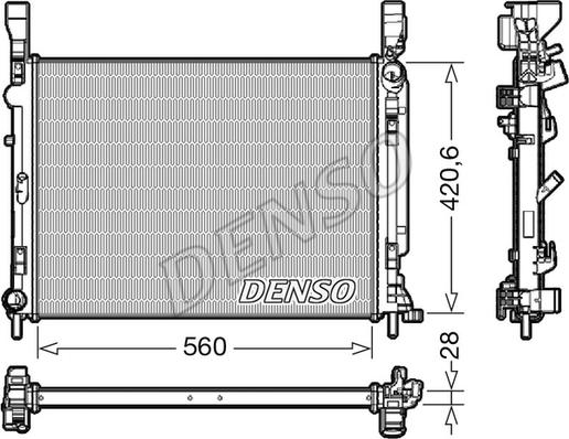 Denso DRM23036 - Hladnjak, hladjenje motora www.molydon.hr