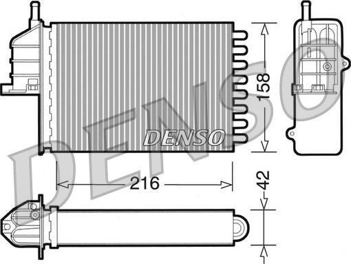 Denso DRR09080 - Izmjenjivač topline, grijanje unutrasnjeg prostora www.molydon.hr