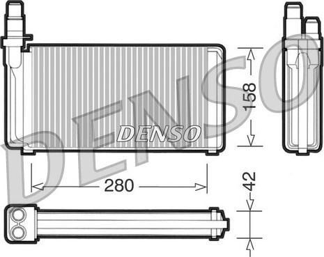 Denso DRR09020 - Izmjenjivač topline, grijanje unutrasnjeg prostora www.molydon.hr