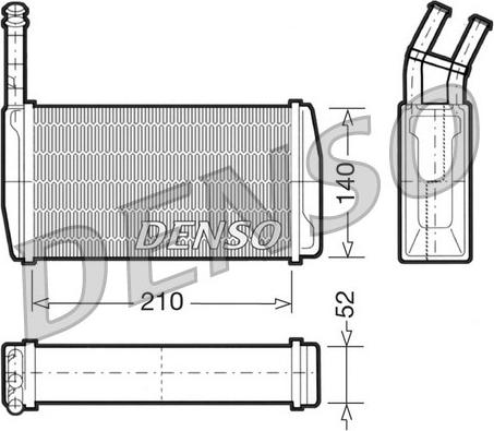 Denso DRR10011 - Izmjenjivač topline, grijanje unutrasnjeg prostora www.molydon.hr