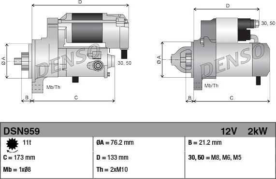 Denso DSN959 - Starter www.molydon.hr